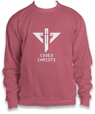 Codex Christi Classic White Logo Unisex Crew-neck Sweatshirt