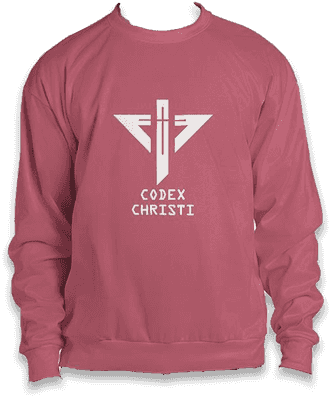 Codex Christi Classic White Logo Unisex Crew-neck Sweatshirt