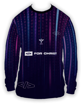 Programmer For Christ Unisex Long Sleeve T-Shirt (Zeroes and Ones)